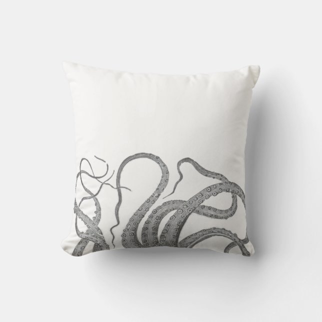 Nautical octopus tentacles  kraken steampun kussen (Voorkant)