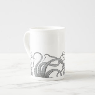 Nautical octopus tentacles  kraken steampun porselein kop