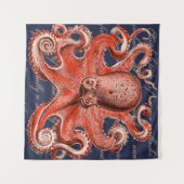 Nautical  Octopus Wandkleed (Voorkant (horizontaal))