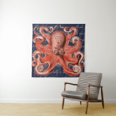 Nautical  Octopus Wandkleed (In situ)