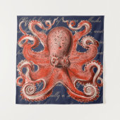 Nautical  Octopus Wandkleed (Voorkant)