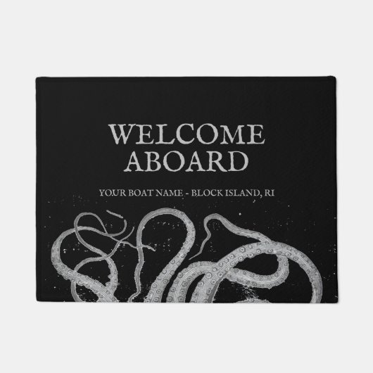  Nautical octopus Welkomstbord Deurmat (Voorkant)