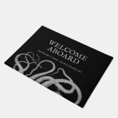  Nautical octopus Welkomstbord Deurmat (Schuin)