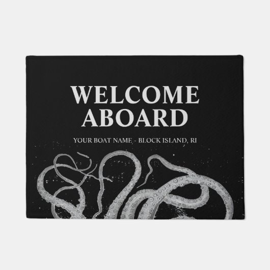  Nautical octopus Welkomstbord Deurmat (Voorkant)