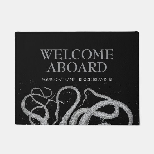 Nautical octopus Welkomstbord Deurmat (Voorkant)