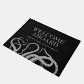 Nautical octopus Welkomstbord Deurmat (Schuin)