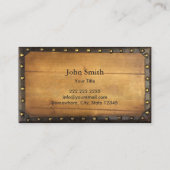 Nautical Old Anchor Metal Framed Visitekaartje (Achterkant)