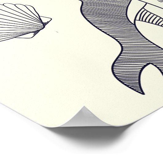 Nautical Old Sailor Tattoos Collage Poster (Hoek)