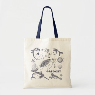 Nautical Old Sailor Tattoos op maat Tote Bag