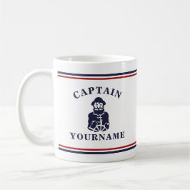 Nautical Old Scruff Captain Personalized Block Mok