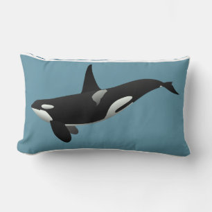 Nautical Orca Killer White Kussen