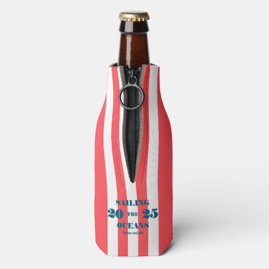 Nautical Party Bottle Cooler (Fles Achterkant)
