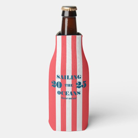 Nautical Party Bottle Cooler (Fles Voorkant)