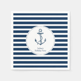 Nautical Party Napkins Servetten