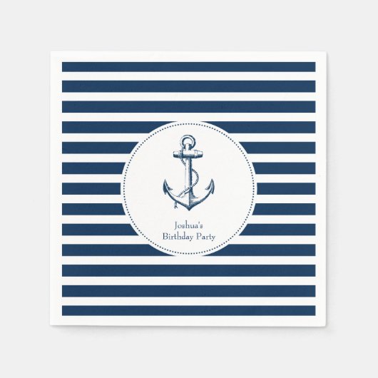 Nautical Party Napkins Servetten (Voorkant)
