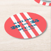 Nautical Party Paper Coaster Ronde Kartonnen Onderzetter (Gebogen)