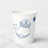 nautical party papieren bekers (Achterkant)