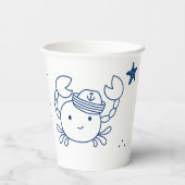 nautical party theme papieren bekers (Achterkant)