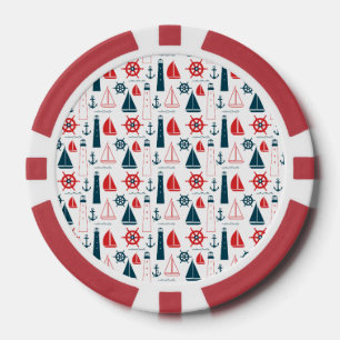 Nautical Patriot Pokerchips