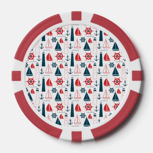 Nautical Patriot Pokerchips (Voorkant)