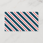 Nautical Patterated Anchors Calling Card Visitekaartje (Achterkant)