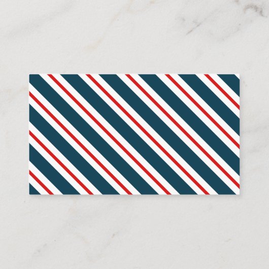Nautical Patterated Anchors Calling Card Visitekaartje (Achterkant)