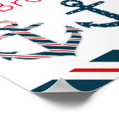 Nautical Patterated Anchors Poster Print (Hoek)