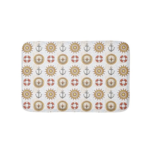 Nautical Pattern badmatten (Voorkant)