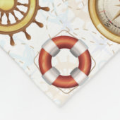 Nautical Pattern fleece dekens (Hoek)