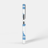 Nautical Pattern Monogram Samsung Galaxy Hoesje (Rechterkant)