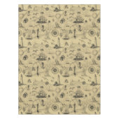  Nautical Pattern Old Map Achtergrond Tafelkleed (Voorkant)