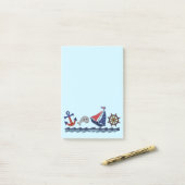 Nautical Pattern Post it Notes (Op bureau)