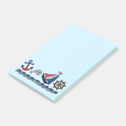 Nautical Pattern Post it Notes (Schuin)