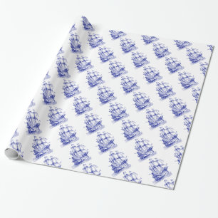 Nautical Pattern Wrapping Paper Cadeaupapier