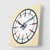 Nautical Pennant Flag Numeral Wall klok (Hoek)