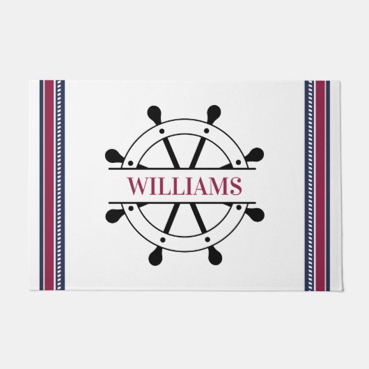 Nautical Personalized Deurmat (Voorkant)