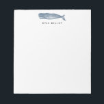 Nautical Personalized Notitieblok, Navy Blue Notitieblok<br><div class="desc">Gebruik de sjabloon om een personalisatie bovenaan het notebookscherm toe te voegen.</div>