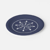 Nautical Personalized Papieren Bordje (Gekanteld)