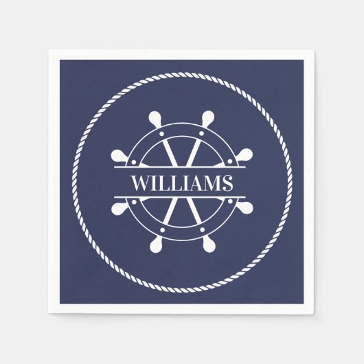 Nautical Personalized Servet (Voorkant)
