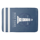 Nautical Personalized vuurthouse Boat Name Modern Badmat (Voorkant)