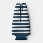 Nautical Personalized vuurtoren Blue Boat Name Flesjeskoeler (Achterkant)