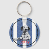 Nautical Pet Name & Photo Metal Sleutelhanger (Achterkant)