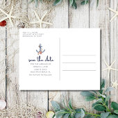 Nautical Photo Wedding Save the Date Aankondigingskaart
