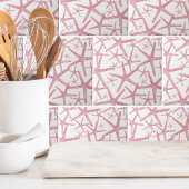 Nautical Pink Beach House Tegeltje