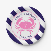 Nautical Pink Crab Birthday Party