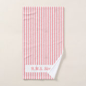 Nautical Pink Patterned Dolphin and Sailing Bad Handdoek (Handdoek)