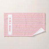 Nautical Pink Patterned Dolphin and Sailing Bad Handdoek (Handdoek)