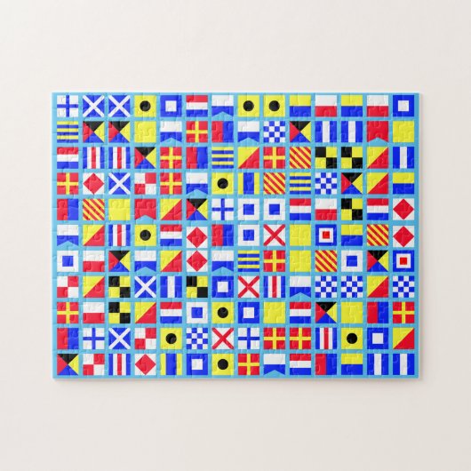 Nautical Pirate Flag Double Puzzle Legpuzzel (Horizontaal)