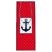Nautical Polka Dots | Rood Wijn Cadeautas (Achterkant)