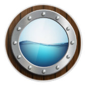Nautical Porthole Drawer Knobs Keramische Knop (Voorkant)